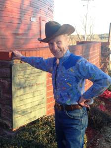 Mr Sam, round barn aficionado. Utterly charming