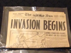 100's of original newspapers on display