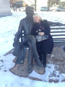 Let's cuddle up, Abe